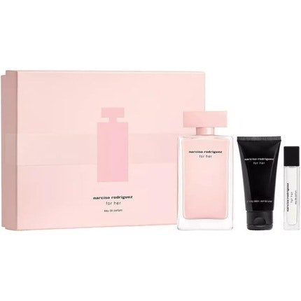 Narciso Rodriguez For Her 3 Piece Gift Set: Eau De Toilette 100ml - Body Lotion 50ml - Shower Gel 50ml Narciso Rodriguez