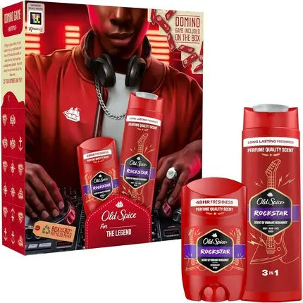 Old Spice Rockstar Gift Set for Men with Deodorant Stick and Shower Gel Old Spice