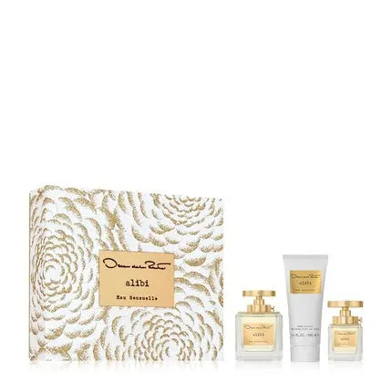 Oscar De La Renta Alibi Eau Sensuelle Eau de Parfum 3 Piece Gift Set for Women - Perfume Spray 3.4 Fl. Oz., 1.0 Fl. Oz., and Body Lotion 3.4 Fl. Oz. Oscar De La Renta