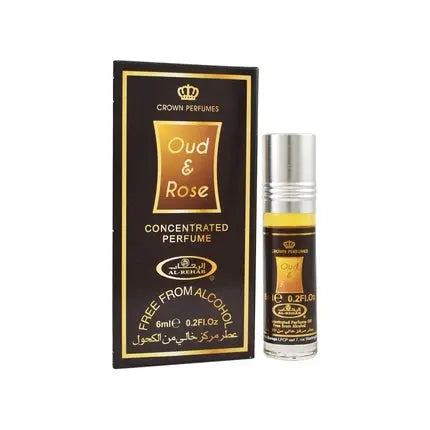 Oud & Rose 6ml Concentrated Perfume Oil Attar by Al Rehab Perfumes Al Rehab