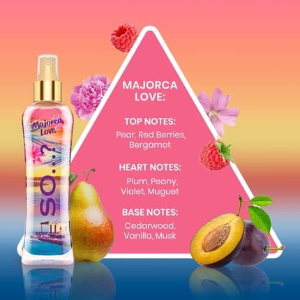 So...? Summer Escapes Women's Majorca Love Body Mist Fragrance Spray 200ml