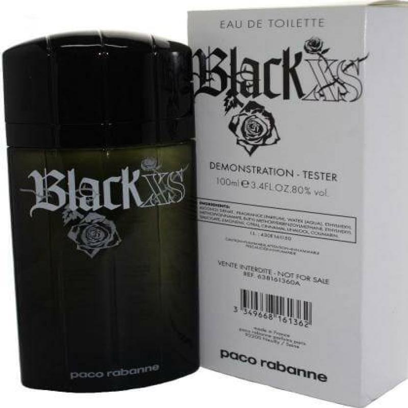 Black Xs For Men by Paco Rabanne Eau De Toilette Spray 3.4 Ounces