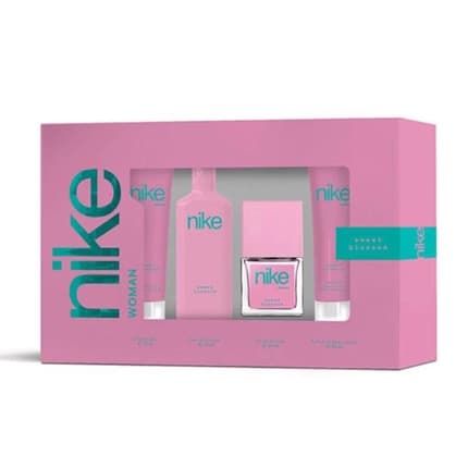Nike Woman Eau De Toilette Set - Includes 1 Vaporizer Eau De Toilette, 30ml Vaporizer Eau De Toilette, 75ml Scented Body Lotion, And 75ml Bath Gel