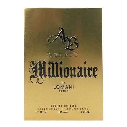 Lomani Ab Spirit Millionaire Men 3.40oz, 1oz équivaut à 30ml 100ml Spirit Millionaire