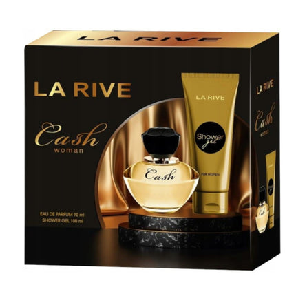 La Rive Cash Woman Eau de parfum  Coffret 90ml Parfum  + 100ml Shower Gel - New & Original! La Rive