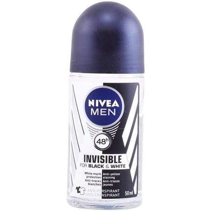 Nivea Men Black And White Original 48h Deodorant Roll On 50ml Nivea