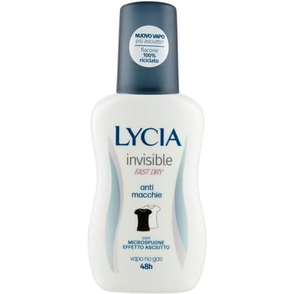 Lycia Invisible Fast Dry Vapo no Gas 48H Déodorant (Déo) Mixte 75ml