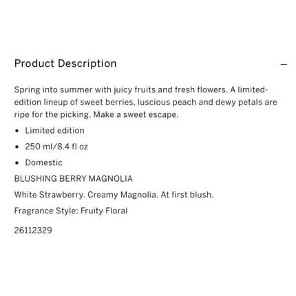 Victoria's Secret Blushing Berry Magnolia Mixte 248ml