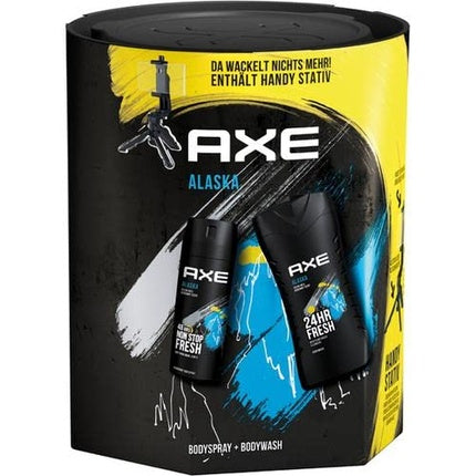 AXE Alaska Gift Set for Men Body Spray + Body Wash + Phone Stand Axe/Lynx