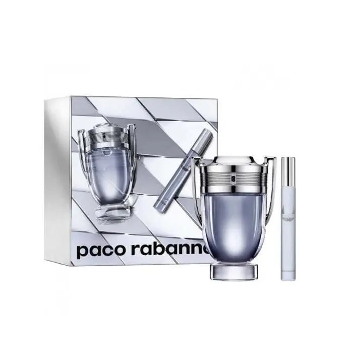 Paco Rabanne Invictus Giftset Pour Homme - Eau De Toilette Spray 100ml + Eau De Toilette Spray Mini 20ml Paco Rabanne