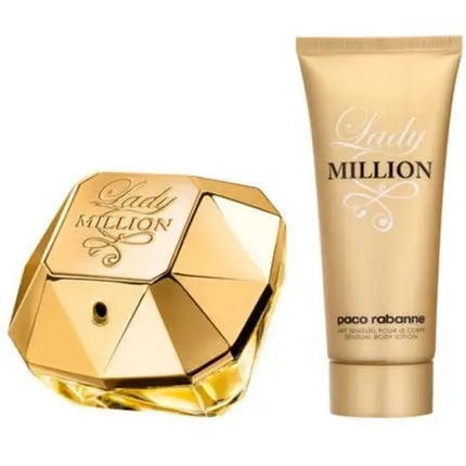 Paco Rabanne Lady Million Eau De Parfum 80ml And Body Lotion 100ml Paco Rabanne