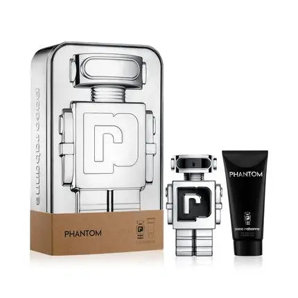 Paco Rabanne Phantom Eau De Toilette Gift Set 100ml Eau De Parfum Spray and 100ml Shower Gel Paco Rabanne