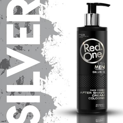 Redone Aftershave Cream Cologne Balm Lotion Moisturizing Face Fresh Silver Fragrance (Fragrance) Homme 400ml