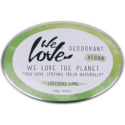 We Love The Planet Tin Luscious Lime Deodorant Cream 48g We Love The Planet