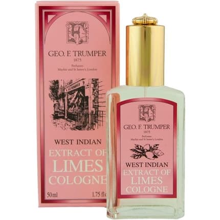 Geo F. Trumper Geo F.Trumper West Indian Extract Of Limes Glass Atomiser Bottle Eau de Cologne 50ml Unisexe