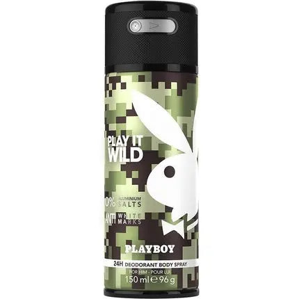 Playboy Play It Wild 150ml Men Aerosol Deodorant 1 Pcs Playboy