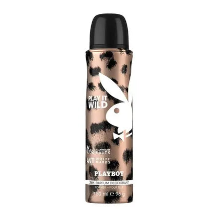 Playboy Play It Wild Deodorant Body Spray for Women Playboy