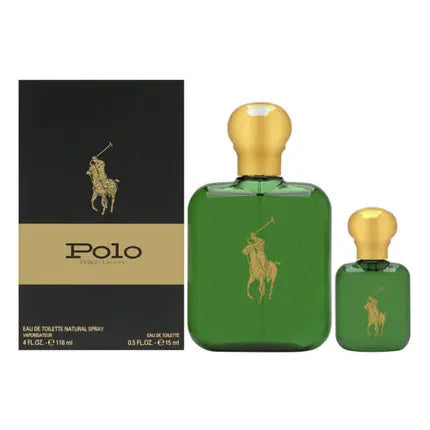 Polo Green by Ralph Lauren Men's Gift Set 4.2oz EDT Spray and 15ml Mini - New Ralph Lauren