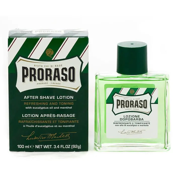 Proraso After Shave Lotion for Men Refreshing and Toning with Menthol and Eucalyptus Oil 3,4 Fl Oz Proraso