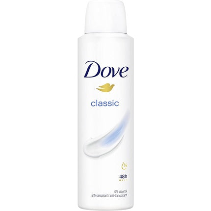 Dove Classic Anti-Perspirant Deodorant Spray with ¼ Moisturizing Cream 150ml - Pack of 6 Dove