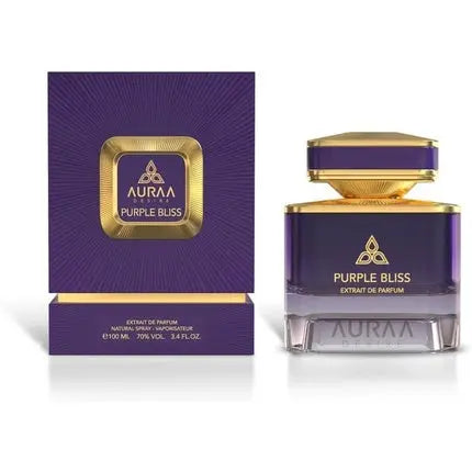 Purple Bliss Extrait De Perfume 100ml by Auraa Desire Fresh Spicy Mineral Fragrance for Men Mandarin Saffron Violet Scents Long Lasting Eau de Parfum Auraa Desire