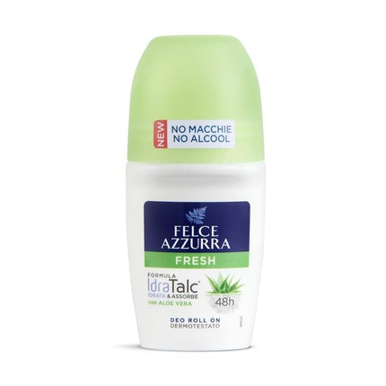 Felce Azzurra Fresh Deo Roll On 50ml 48h Formula Idra Talc with Aloe Vera Felce Azzurra