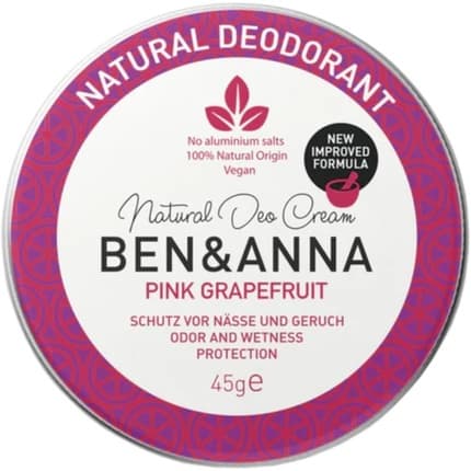 Ben and Anna Ben & Anna Deocreme Pink Grapefruit Can Déodorant (Déo) Mixte
