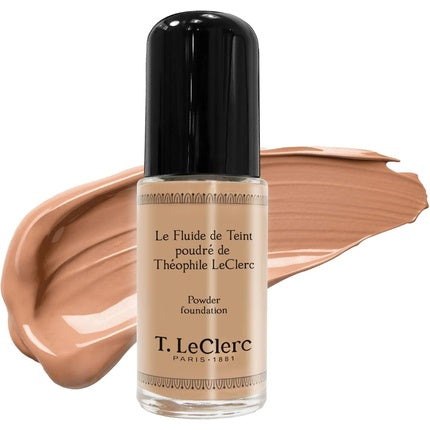 T. LeClerc Powdered Foundation Fluid 05 Matt Amber Beige Vegan Dermatologically Tested - T. Leclerc