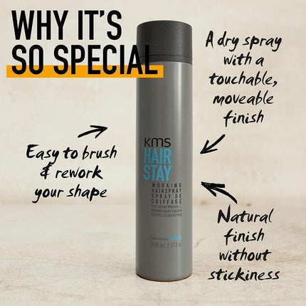 Ksm hairstay Working Hairspray with Touchable, Moveable Finish 300ml