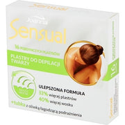 Joanna - Sensual Facial Hair Removal Patches Strong 16pcs + Soothing Olive Joanna