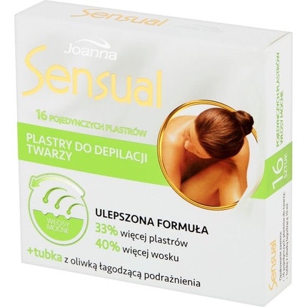 Joanna - Sensual Facial Hair Removal Patches Strong 16pcs + Soothing Olive Joanna