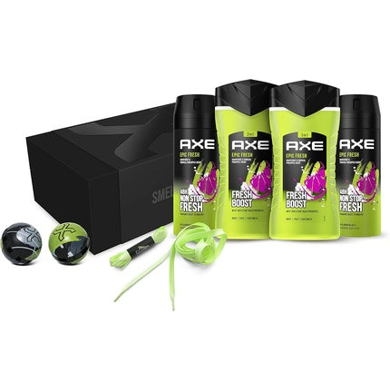 Axe Epic Fresh Gift Set with Body Spray, Shower Gel, Trainer Balls and Luminous Shoelaces Axe/Lynx