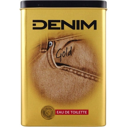 Denim Eau De Toilette Spray in Gold Metal Box Pour Homme 100ml Colonia