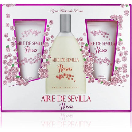 Aire De Sevilla Fresh Rose Water Eau De Toilette Spray 150ml - Set of 3 Aire De Sevilla