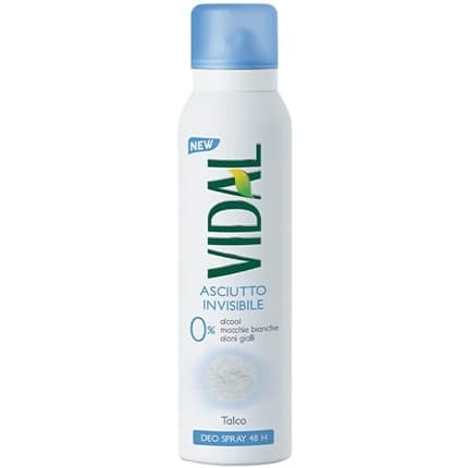 Vidal Deodorant Talk Asciutto Invisibile 48h Déodorant (Déo) Mixte 150ml