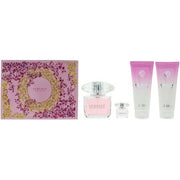 Versace Bright Crystal 4 Piece Gift Set Shower Gel Body Lotion Coffret (Coffret) Mixte 90ml