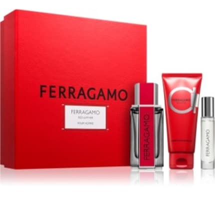 Salvatore Ferragamo Red Leather Men's Fragrance
