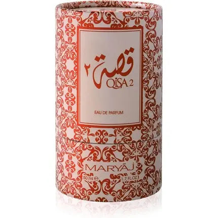 Qisa-2 by Maryaj Atomizer Eau De Parfum For Unisex 50ml Ephemeral Aura Fruity Spicy Fragrance with Floral Woody Heart and Ambery Woody Musky Base Maryaj