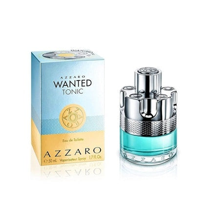 Azzaro Wanted Tonic Eau De Toilette for Men 50ml Spray Bottle