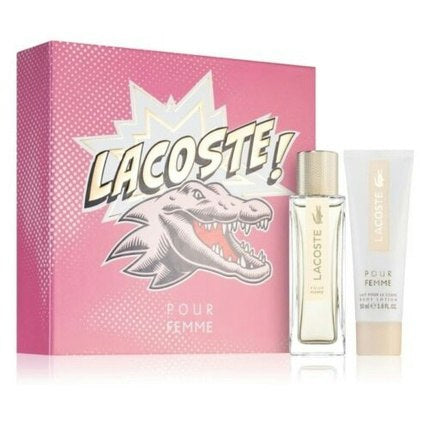 Lacoste pour Femme Coffret + Eau de Parfum spray 50ml + Body Lotion 50ml Lacoste