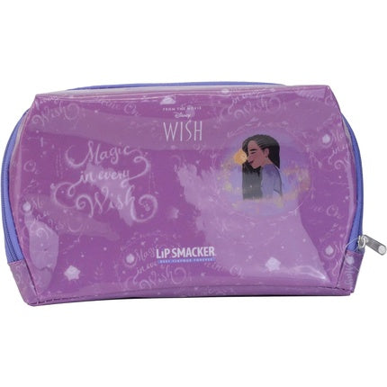 Lip Smacker Wish Essential Makeup Bag Disney Wish-Inspired Kids Make-up Bag with Lip Glosses Shimmer Creams Accessories and Applicators Disney Princess Gifts for Endless Creativity