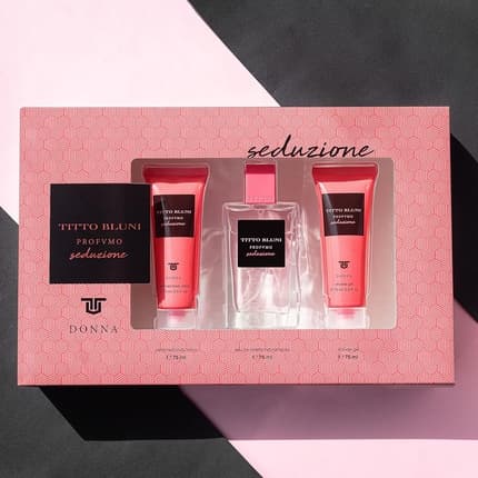 Tittot TITTO BLUNI Seduction 's Perfume Gift Set, + Body Cream + Shower Gel Coffret (Coffret) Femme 75ml