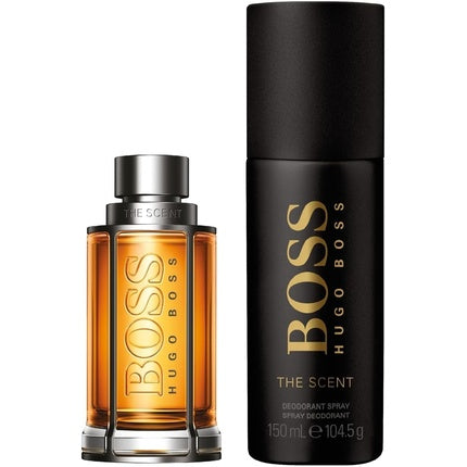 BOSS Men's The Scent Festive Gift Set 50ml Eau de Toilette 150ml Spray Deodorant Hugo Boss