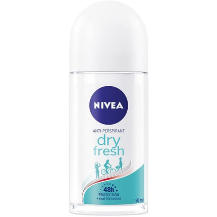 Nivea Dry Fresh Deodorant Antiperspirant Roll-On for Women 50ml Pitch Black Nivea