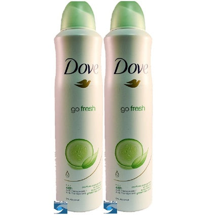 Dove Body Spray Anti-Perspirant/Deodorant Cucumber & Green Tea 250ml/8.5oz Dove