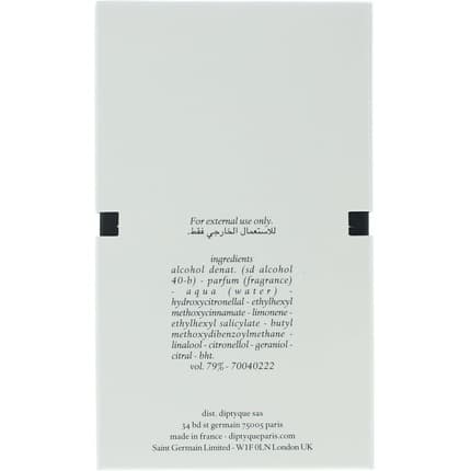 Diptyque L'Eau Papier Eau de Toilette (EDT) Mixte 50ml