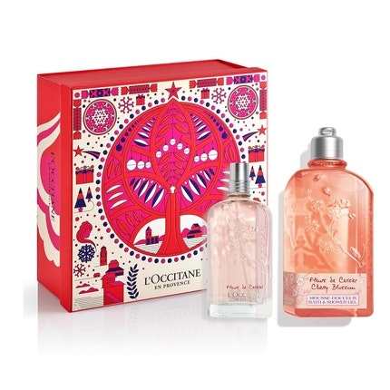 L'Occitane Cherry Blossom Shower Gel and Parfum  Set - Body Care - Christmas Coffret pour femme L'Occitane