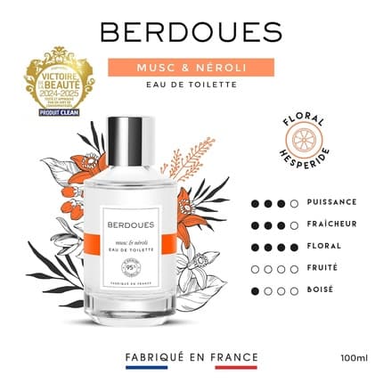 Berdoues Musk & Neroli Eau de Toilette (EDT) Mixte 100ml