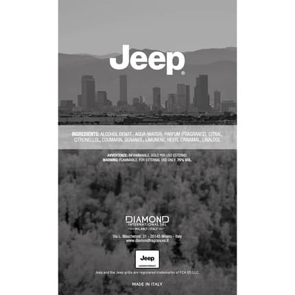 Jeep Freedom Classic Aromatic Fougère Woody Scent Eau de Toilette Homme 100 ml - Boisé
