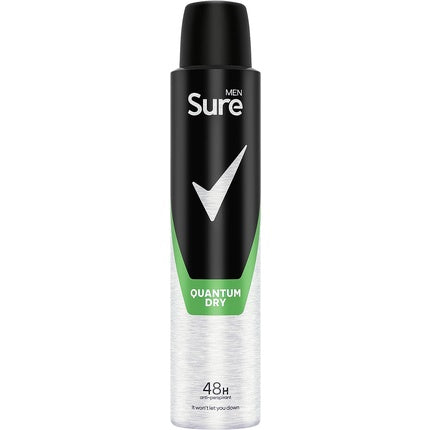 Sure Men Quantum Dry Anti-Perspirant Aerosol Deodorant for Men 200ml Sure